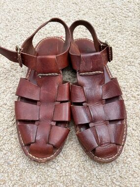 Cole Haan Fisherman Leather Sandal